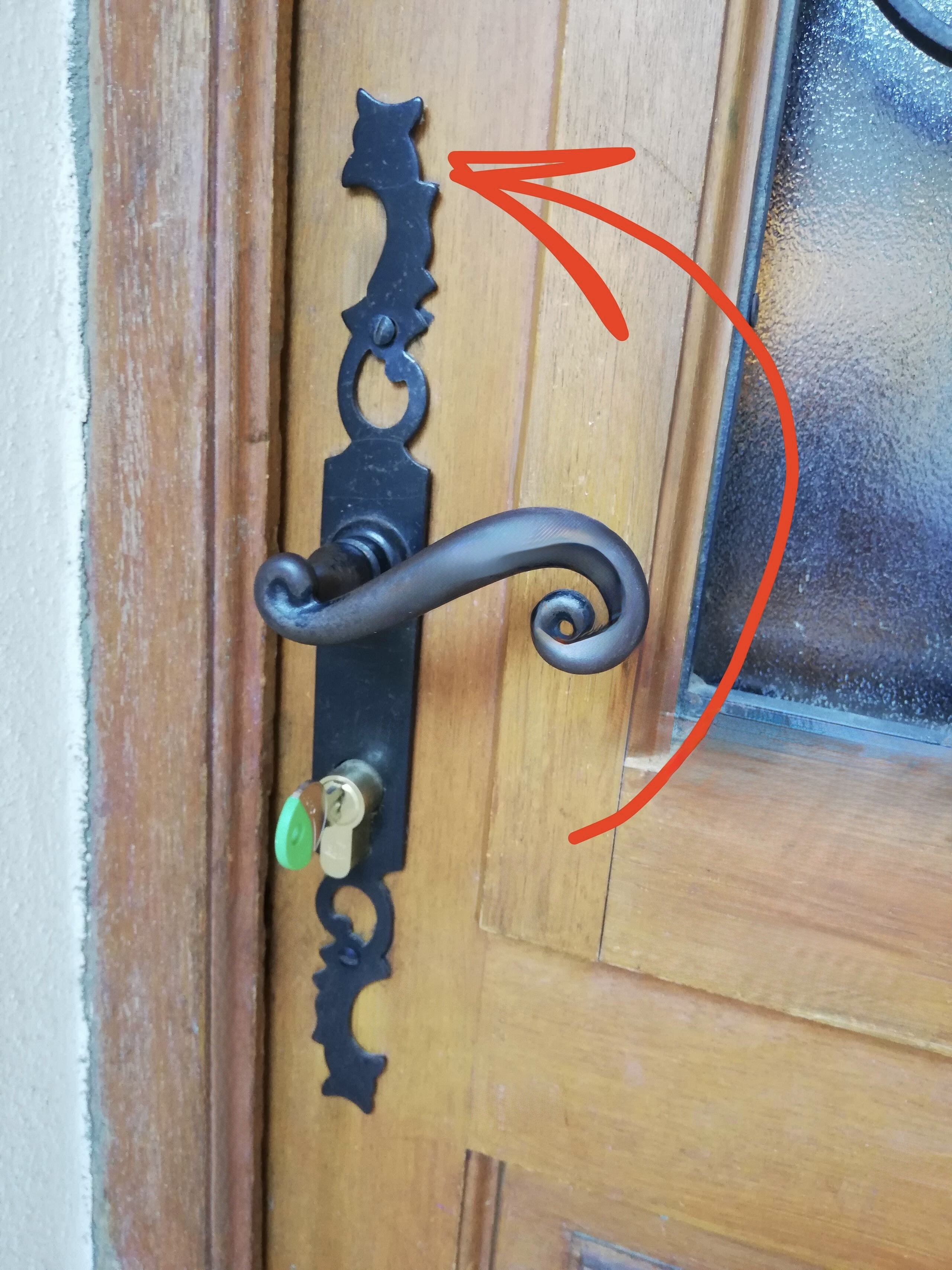 Poignée pour verrouillage